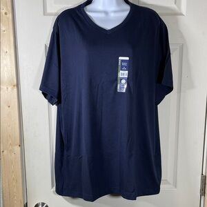 George Men's Navy V-Neck Short Sleeve Tee